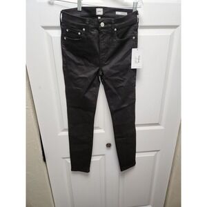 Edwin Pixie‎ 9" Mid Rise Skinny Jeans Women's 27 BLACK